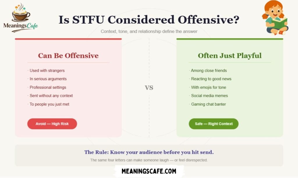 is-stfu-considered-offensive