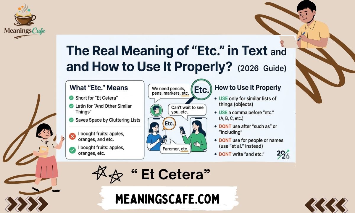 What Does Etc Mean in Text: Clear Explanation for Beginners (2026 Guide)