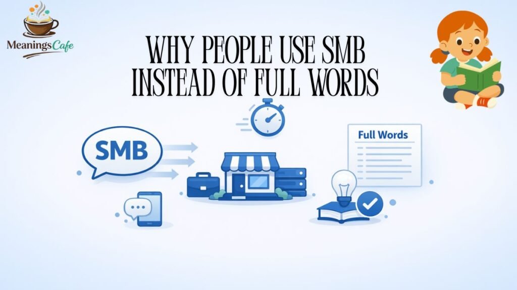 Why people use SMB abbreviation instead of typing full word Somebody