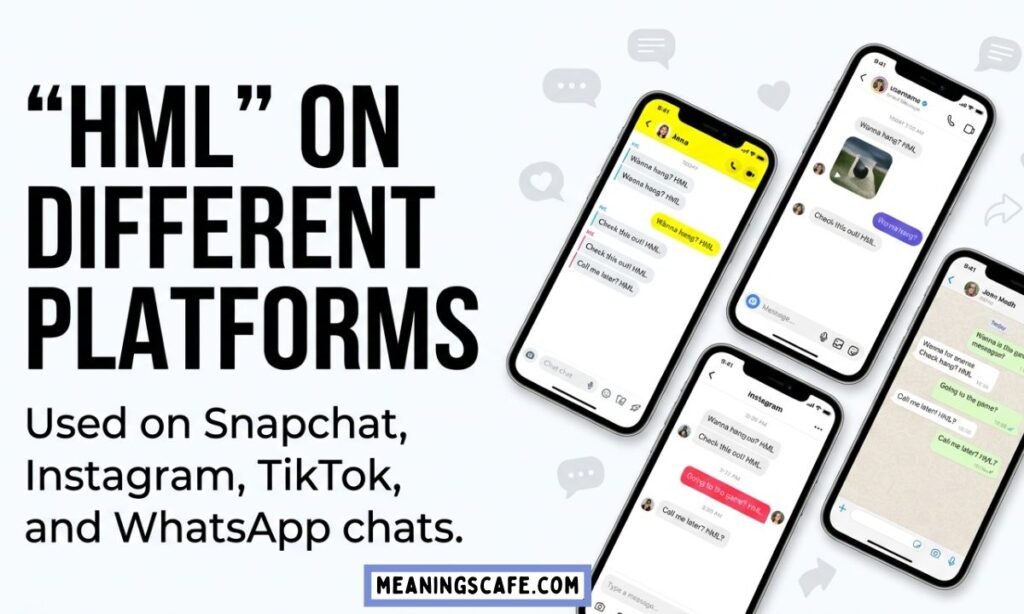 HML meaning across Snapchat Instagram TikTok and WhatsApp