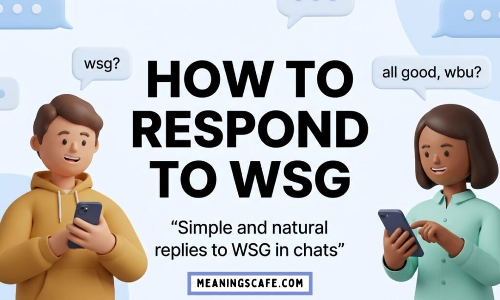 How to reply to WSG in text