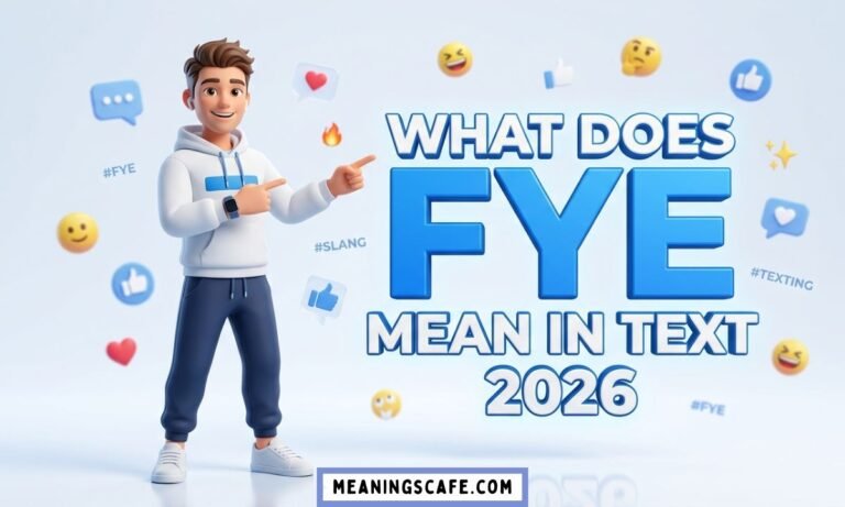 FYE mean in text explained 2026 featured image with modern digital illustration