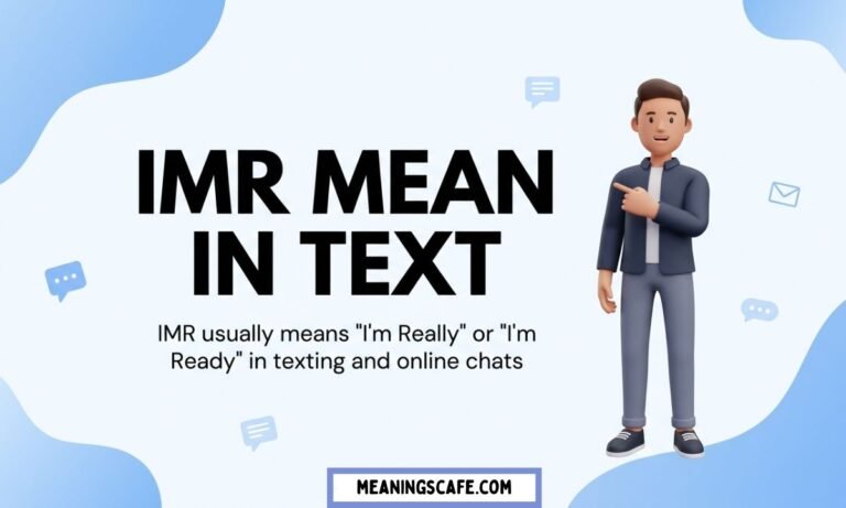 IMR meaning in text