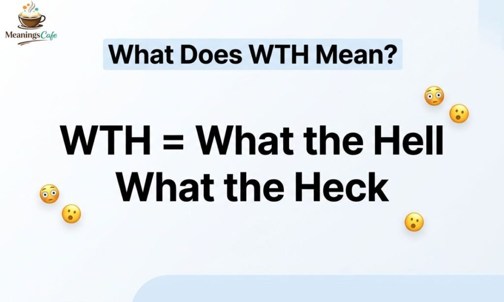 What does WTH mean in text definition What the Hell What the Heck