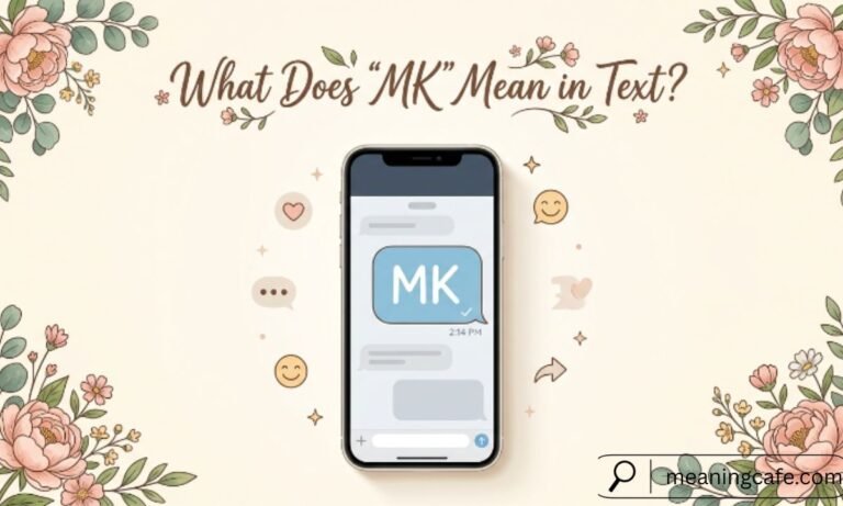 What Does MK Mean in Text? Complete guide showing MK texting meaning and online chat usage.